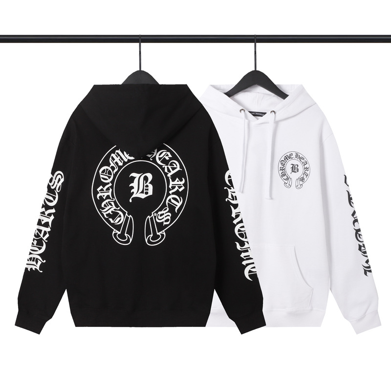 24新款chrome Hearts 克罗伈卫衣正确版马蹄连帽卫衣广州工厂批发|undefined