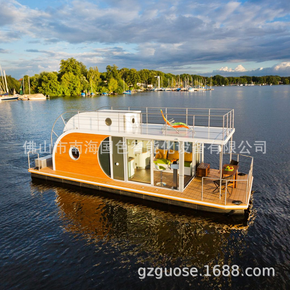 Casa de vacaciones escénica Contenedor de casa de chapa de aluminio Estructura totalmente de aluminio Villa de mar Cápsula espacial B & B Casa de huéspedes