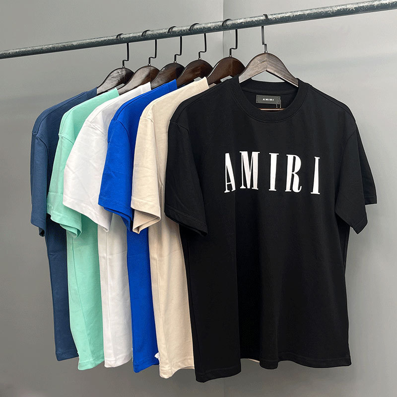 Amiriアメリカ潮牌高街男女カップル同項ゆるい半袖tシャツ夏薄い丸襟半袖|undefined