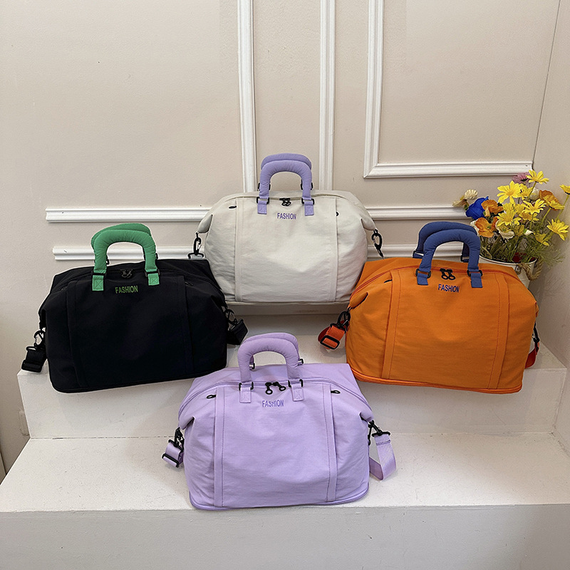 Large-capacity lightweight travel bag, portable for outdoor use, expandable storage luggage bag, handbag, crossbody bag, yoga and fitness bag
