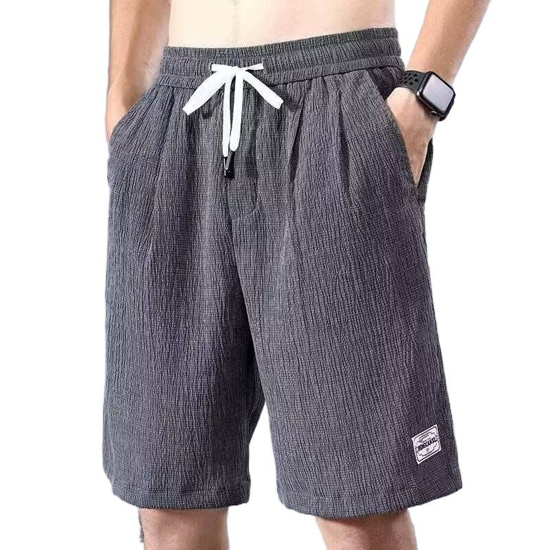 Men's Fashionable Loose Fit Casual Shorts Trendy Summer Style mid Waist Drawstring Sports Pants_viptrois.com