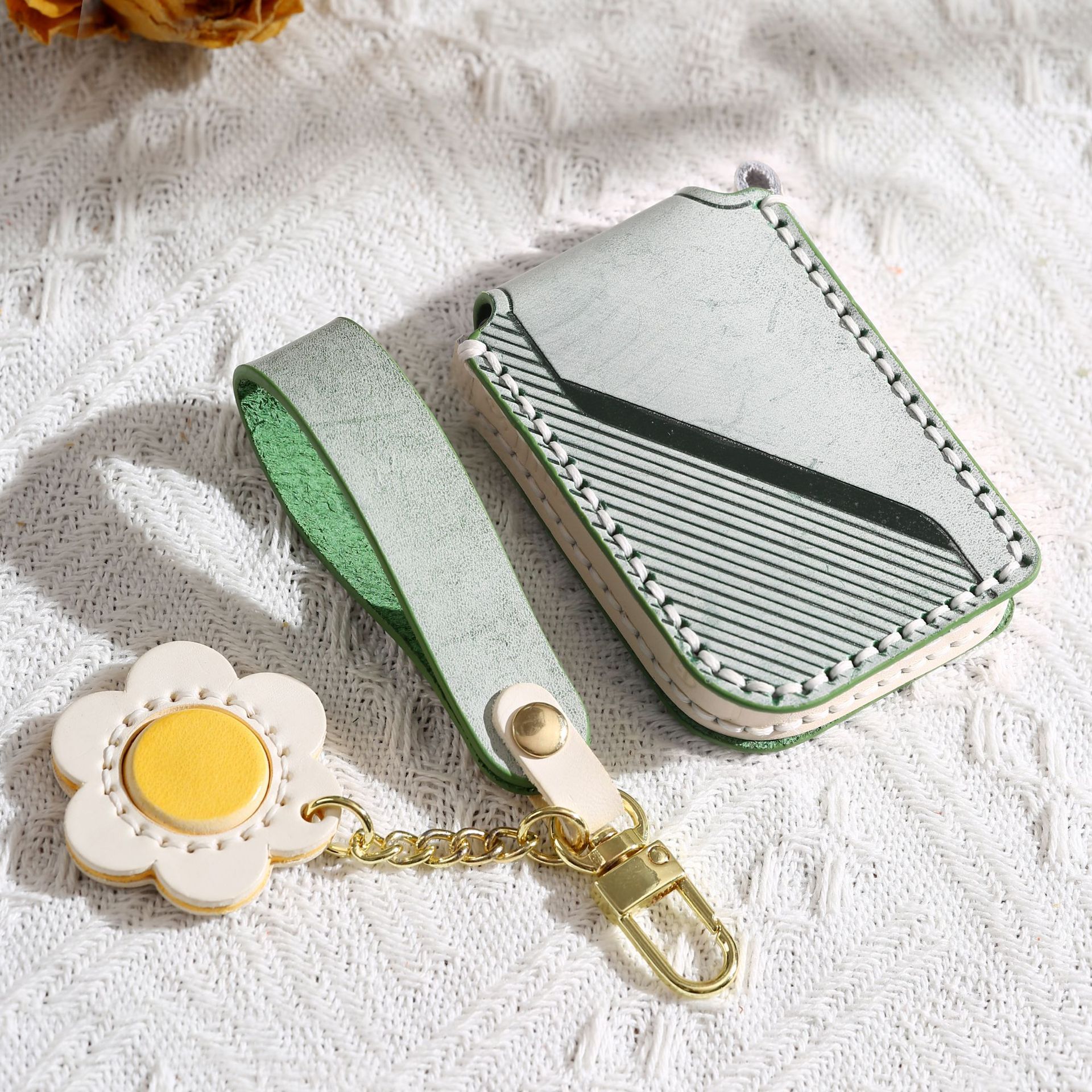 Leather key bag