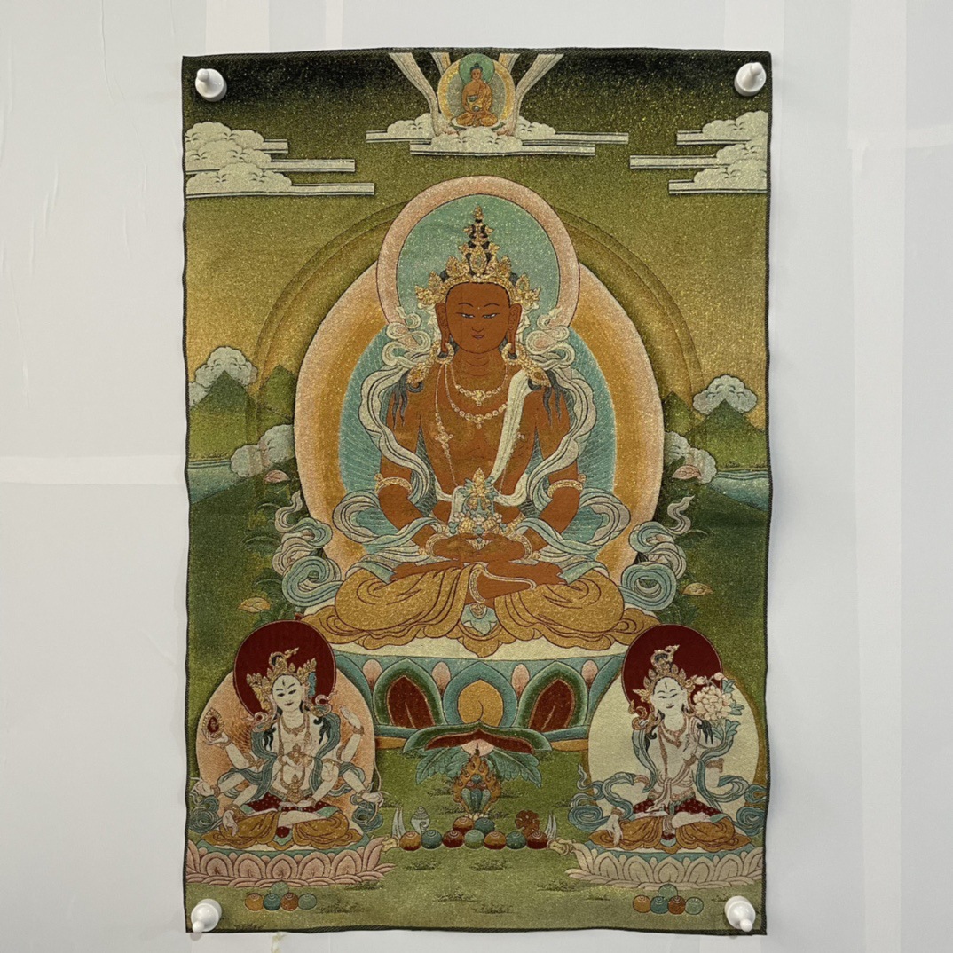관음보살을 수 놓은 탕카 (125296)