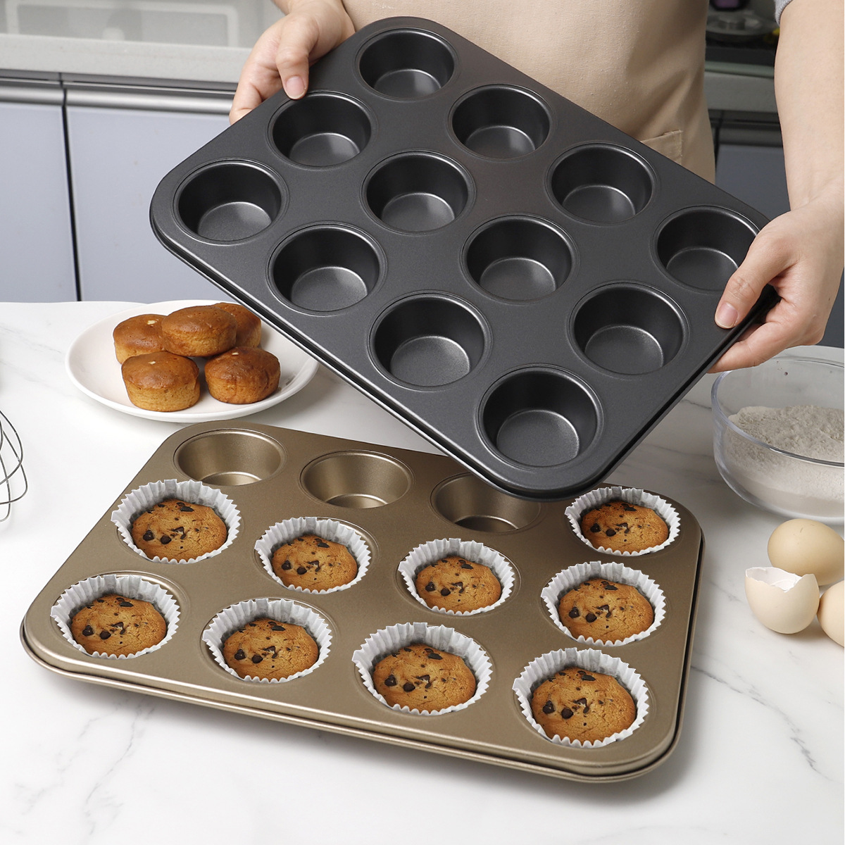 Molde redondo antiadherente con base extraíble y cierre para pasteles, chiffon, mousse, tarta, pan y donas.
