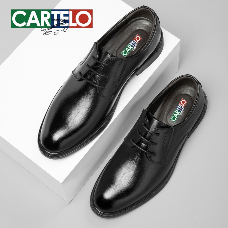 Cardile Crocodile Leather Shoes for Men, Business Formal Wear, Wedding Groom Shoes, Genuine Leather Soft Sole, High-End Derby Shoes