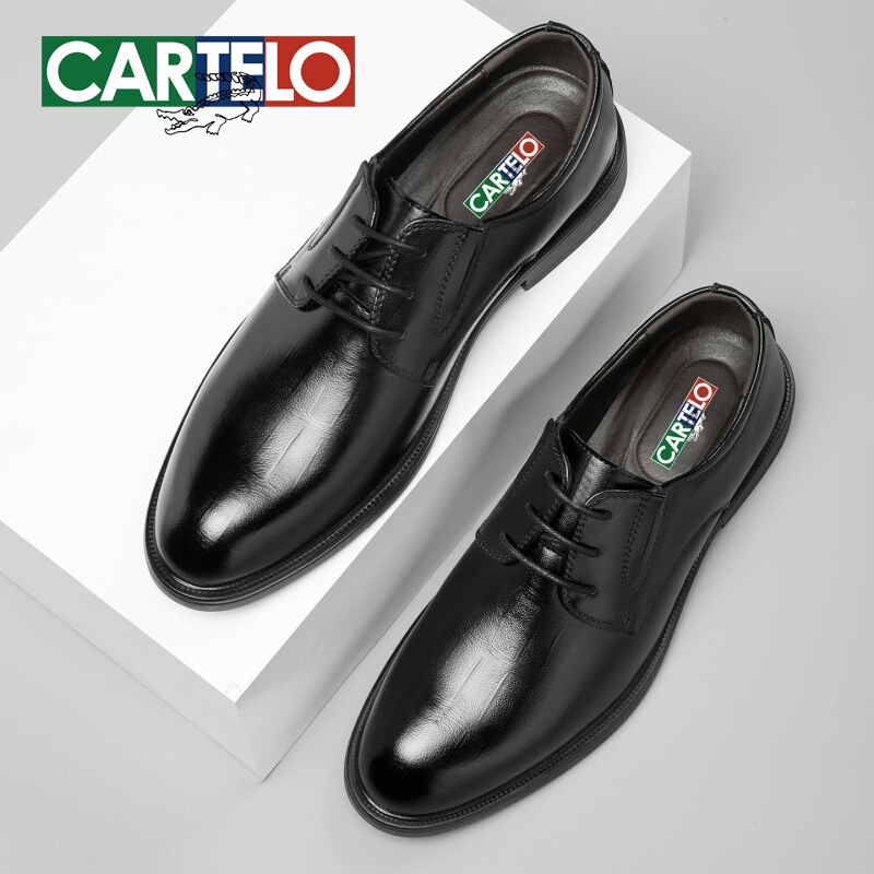 Cardile Crocodile Leather Shoes for Men, Business Formal Wear, Wedding Groom Shoes, Genuine Leather Soft Sole, High-End Derby Shoes