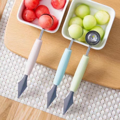Watermelon scooping spoon fruit divider household creative stainless steel multifunctional fruit scooping watermelon artifact