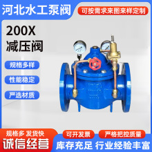 铸铁法兰200X先导式可调减压阀自来水消防稳压减压水力控制阀厂家
