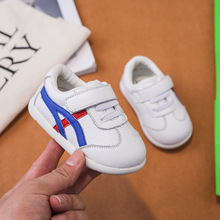 男寶寶鞋春秋新款軟底嬰兒學步鞋防滑0-1-3歲白色運動鞋女童單鞋2