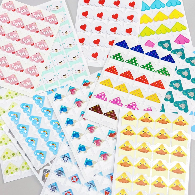 24 угловых наклейки фабрики прямых продаж K70 милый мультяшный принт фиксированные фотографии ручной работы diy фото угловые наклейки