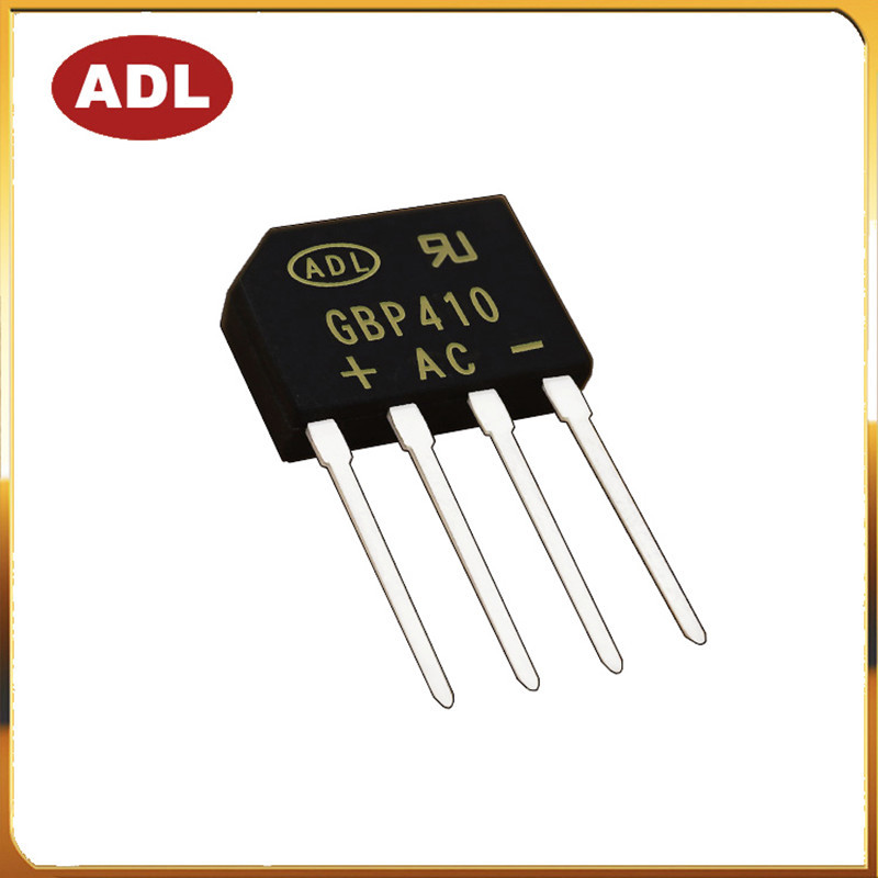 奥德利 整流桥 GBP410 4A1000V 扁脚桥堆 DIP4 直插 足芯  厂家直