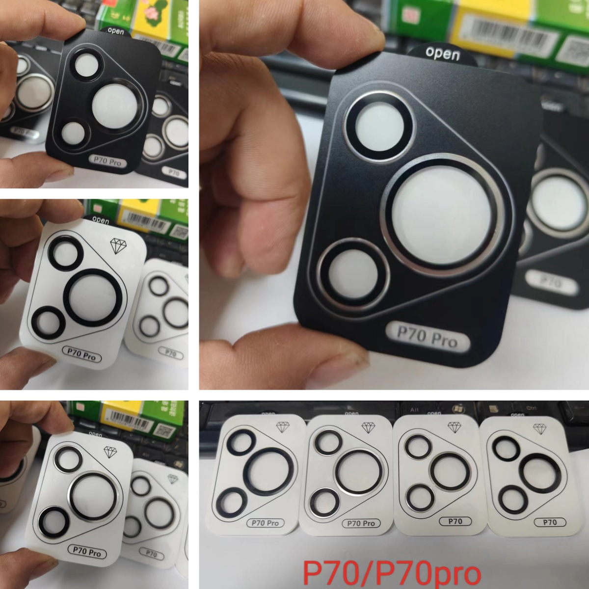 适用华为P70pro手机镜头膜摄像头保护膜金属鹰眼镜头贴P70摄像头