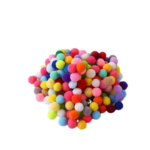 Colorful High-Elastic Wool Balls Handmade DIY Fuzzy Balls Garment Accessories Children's Toys Accessories Wool Balls Wholesale