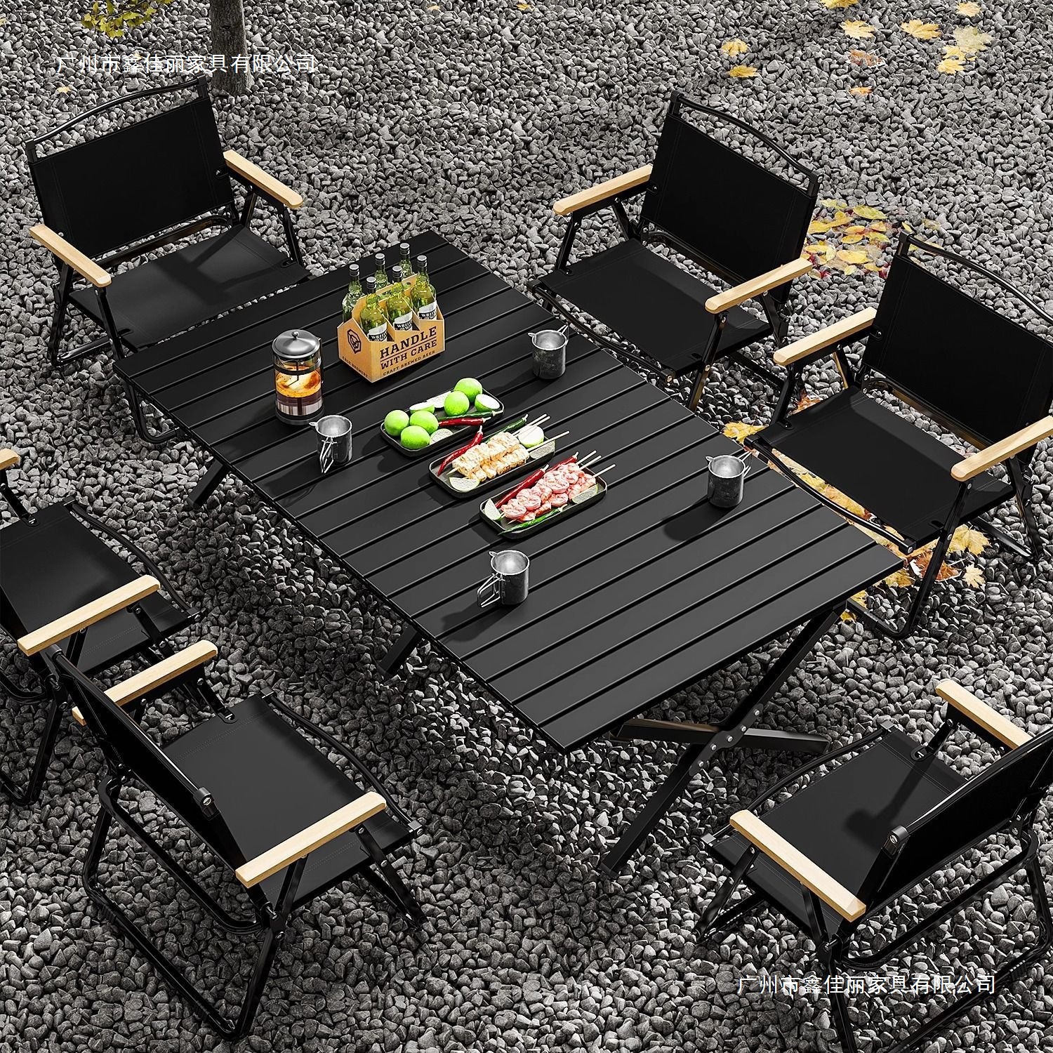 Mesa de huevos al aire libre mesa y silla de camping plegable equipo de picnic completo mesas y sillas portátiles multifuncionales sin mesas y sillas
