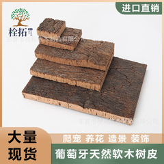 ポルトガルの天然コルク樹皮シャンパン樹皮板は、装飾的な樹皮オーク樹皮を植えた