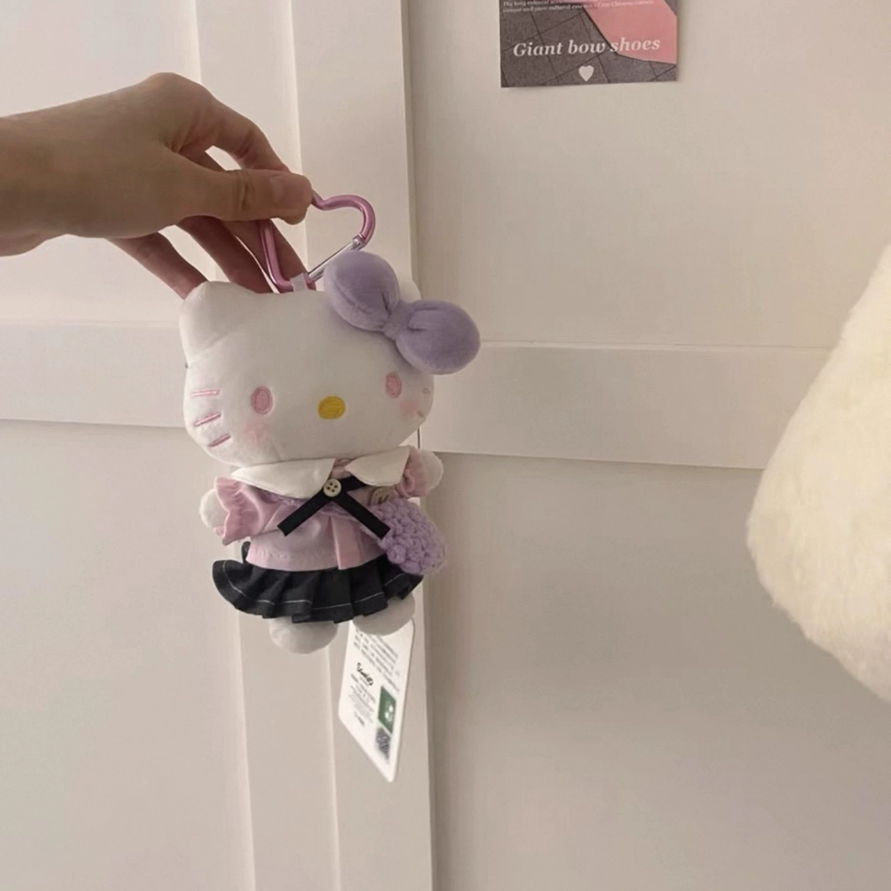Hello Kitty, sanrio, оригинальная плюшевая подвеска, кукла, брелок, украшение сумки