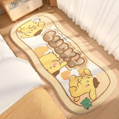 Cartoon Sanrio imitation cashmere carpet girl's bedroom long carpet bathroom water-absorbent mat balcony dormer cushion