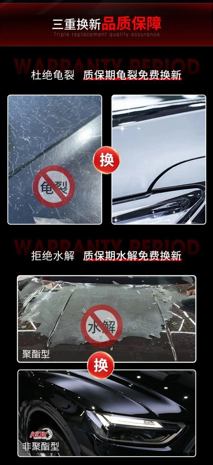 Kdx Kangdexin K8 Invisible Car Film Tpu Full Car Paint Protection Film Transparent Anti-Scratch Auto Film