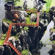 古建模型栈道楼梯配件材料包假山微景观鱼缸水陆缸造景摆件材料