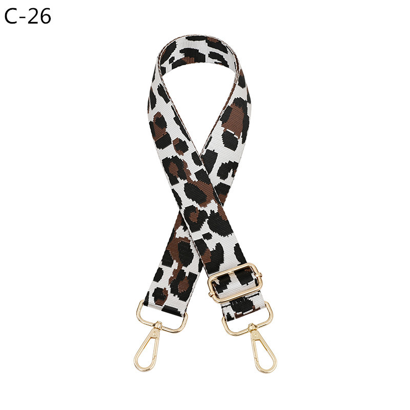 82g Weight All Seasons Polyester Leopard Bag Strap