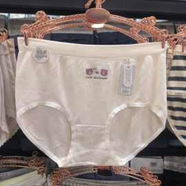9613泛依女神100-130斤无侧缝少女美体棉质感女士三角内裤