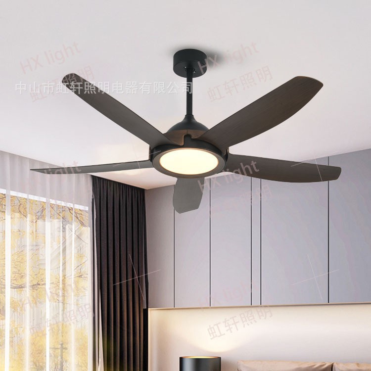 Cross-Border Fan Lamp, Ceiling Fan Lamp, American Simple Fan Lamp, Living Room 56inch Restaurant Wholesale Fan Chandelier, Variable Frequency Model