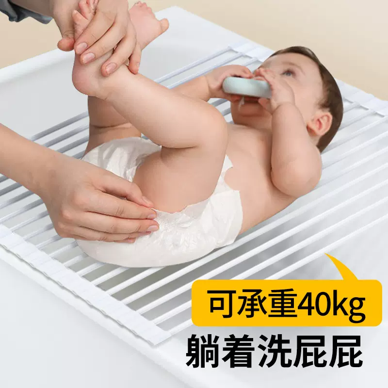 硅胶沥水垫可折叠水槽沥水架ins简约厨房收纳架 洗碗滤水卷帘架子