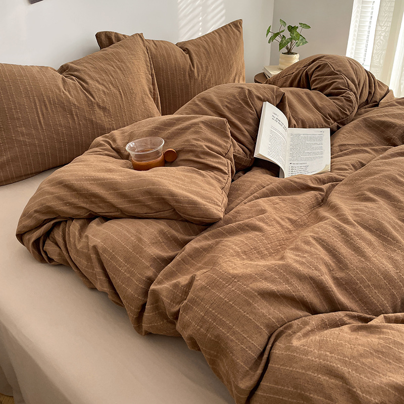 Madre y bebé clase A cama de cuatro piezas de algodón puro desnudo dormir cation engrosado sábanas de cama dormitorio Kasa tres 4 piezas de cama