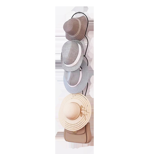 Hat Hook Storage Hack Wall Mount Hat Rack without Drilling, Hanging Hat Organizer, Bag Organizer, Wall Bracket for Closet