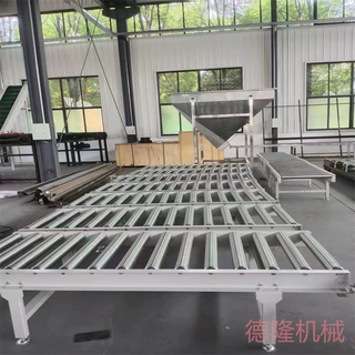 无动力辊道组装流水线手推辊轮传送带发动机装配生产线配套万向桌