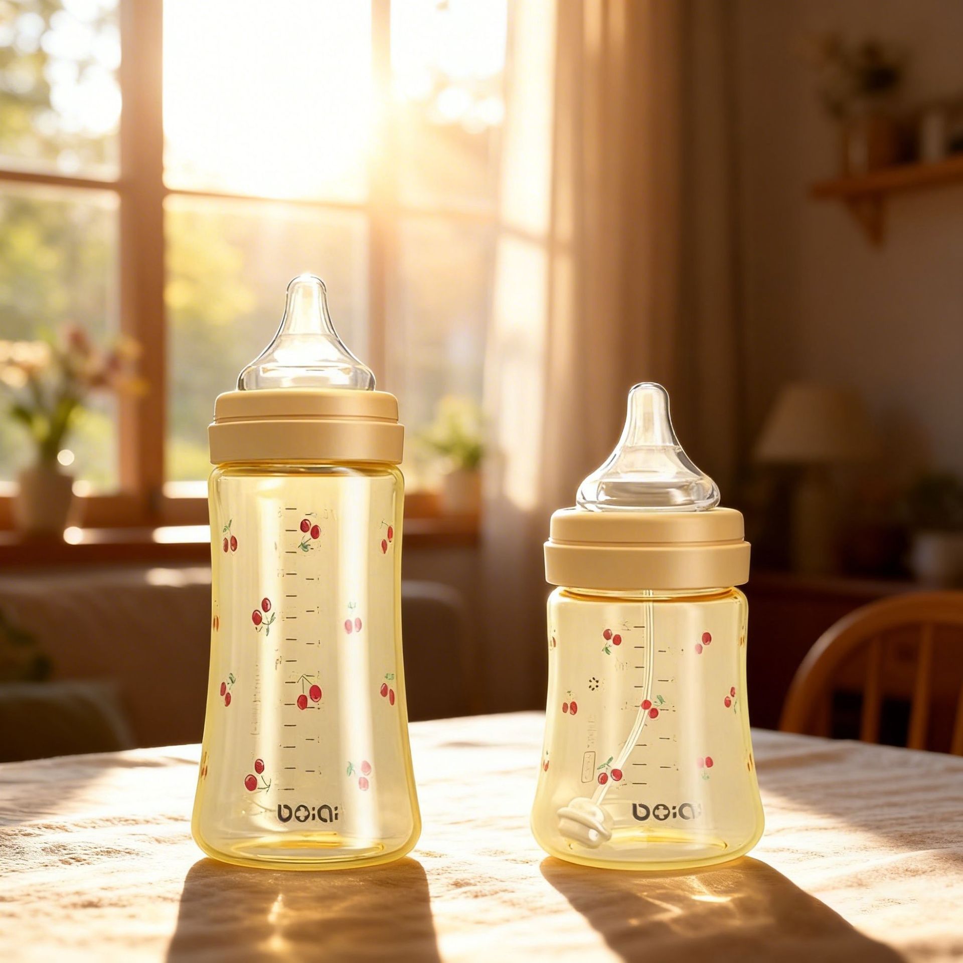 Newborn Baby Bottle Anti-Flatulence 1 Month and Above 1-3 Years Old Standard Diameter Baby Ppsu Bottle