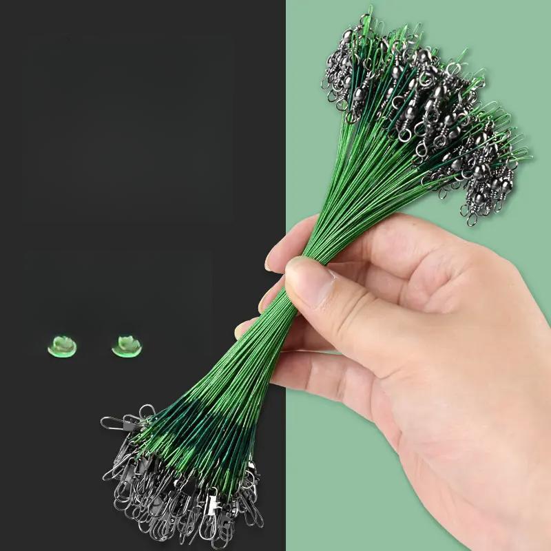 Pre-tied leader line, anti-tangle, strong tensile carbon line, finished connector pins, micro-fishing gear equipment, durable and thickened