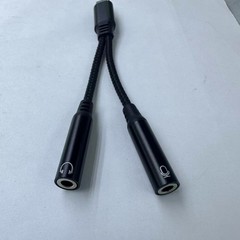 TypeC デジタルオーディオ DAC 1 対 2 マイクアダプター Apple 音声リスニング カップル アダプター ケーブルに適しています。