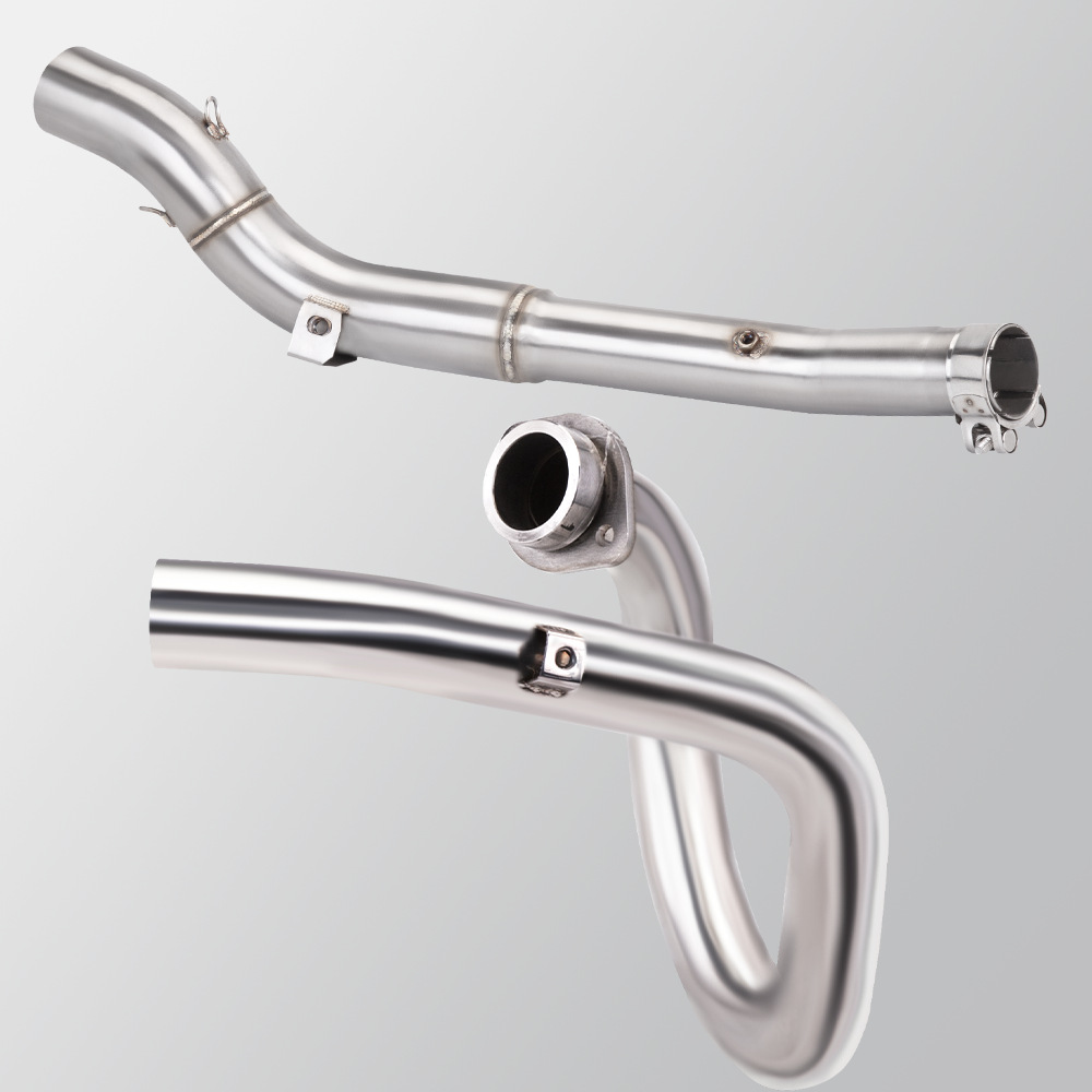 Motorcycle off-road vehicle DR650 DRZ400 full-section exhaust pipe stainless steel front section tail section 2000-2022