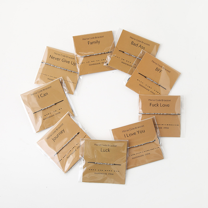 Simple Style Letter Copper Knitting Bracelets 1 Piece