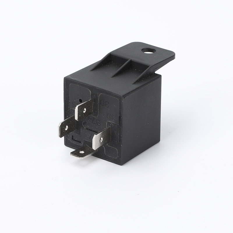 汽车继电器12v 24v汽车继电器4脚5脚大电流80a防水车用喇叭启动