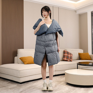 Cross-Border Wholesale Sleeve Blanket Wearable Blanket with Sleeves Warm Tv Blanket Large Pocket Lazy Blanket Thickened