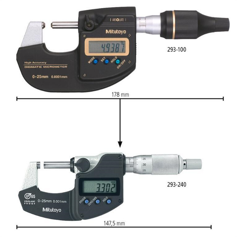 Mitutoyo三丰 万分尺/数显万分尺 293-100-10/MDH-25MB