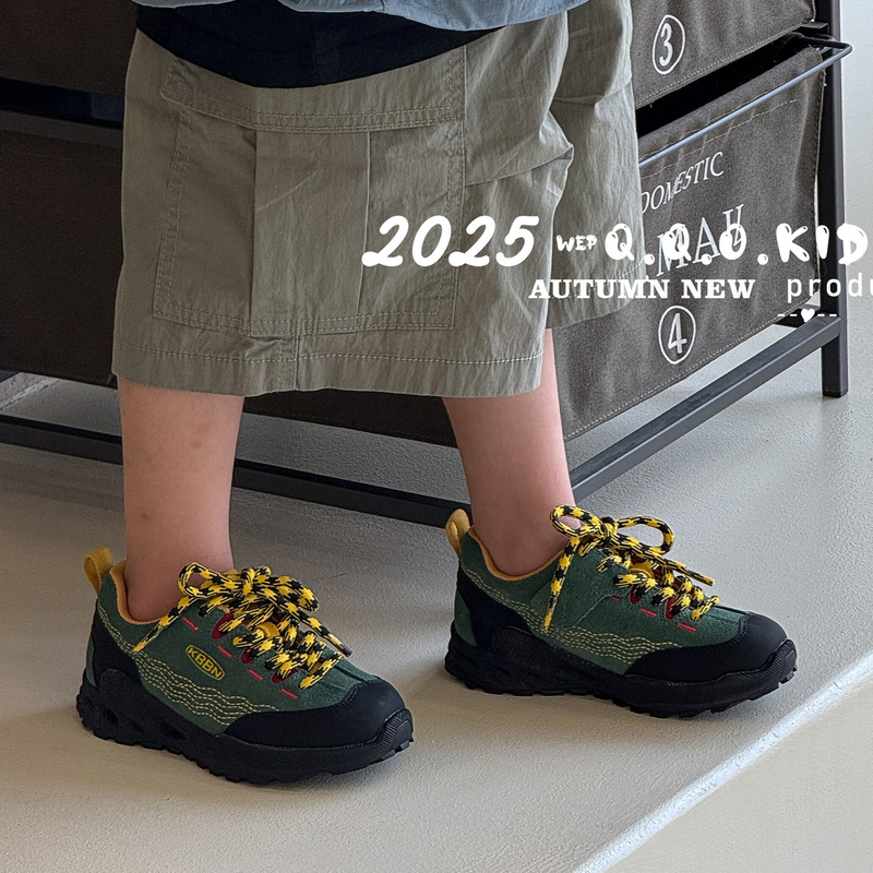 2025秋季新款儿童高品质真皮运动鞋时尚潮流男女童户外徒步登山鞋|undefined