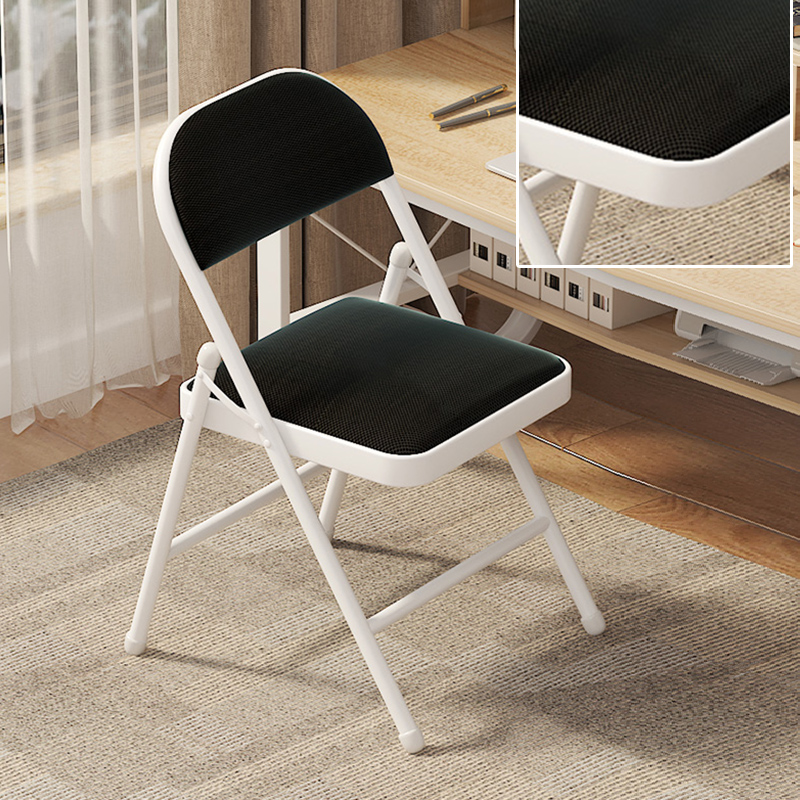 두꺼운 철판 베이스, 더블 레이어 스펀지, 화이트 다리, 블랙 메쉬