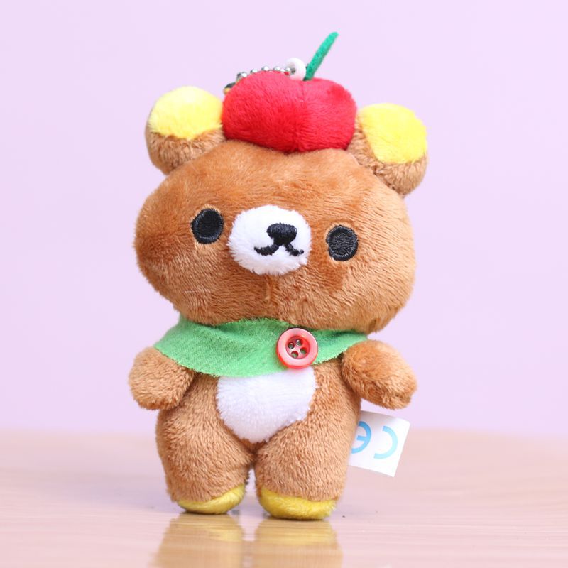 ネット有名人かわいいリラックマペンダントぬいぐるみ人形クマバッグペンダントキーホルダー人形人形|undefined