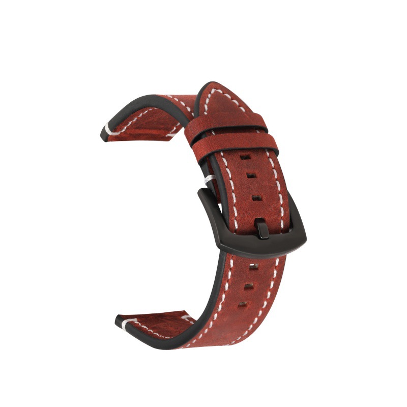 Mayorista nuevo reloj de cuero de vaca, caballo loco, correa de cuero retro, reloj de reloj Apple Watch