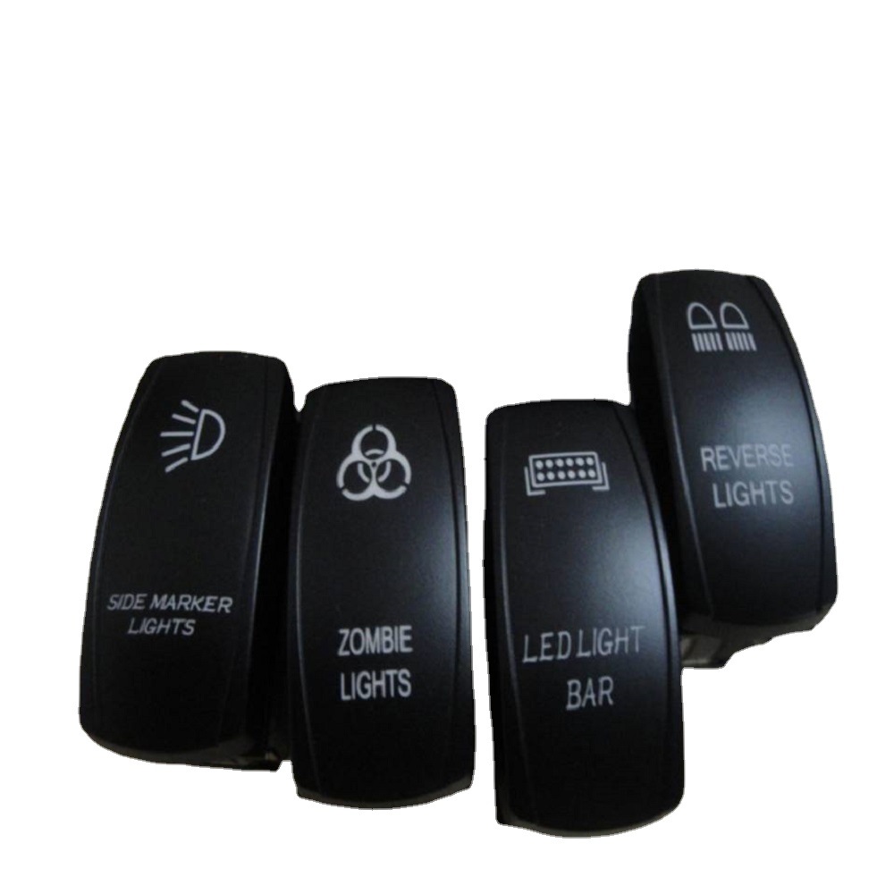 12V24V开关LED灯开关汽车按钮开关3脚开关五脚开关复位开关