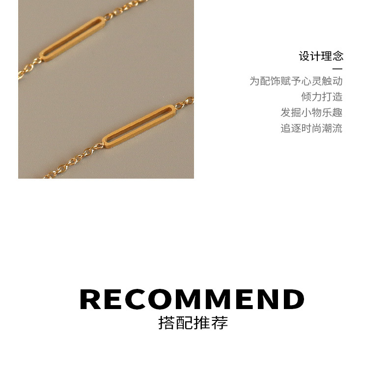 Fashion Star Titanium Steel Long Necklace display picture 2