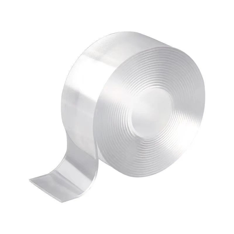 Fuerte cinta adhesiva nano PU adhesivo de doble cara transparente impermeable sin costura lavable TikTok Net pegamento mágico rojo al por mayor