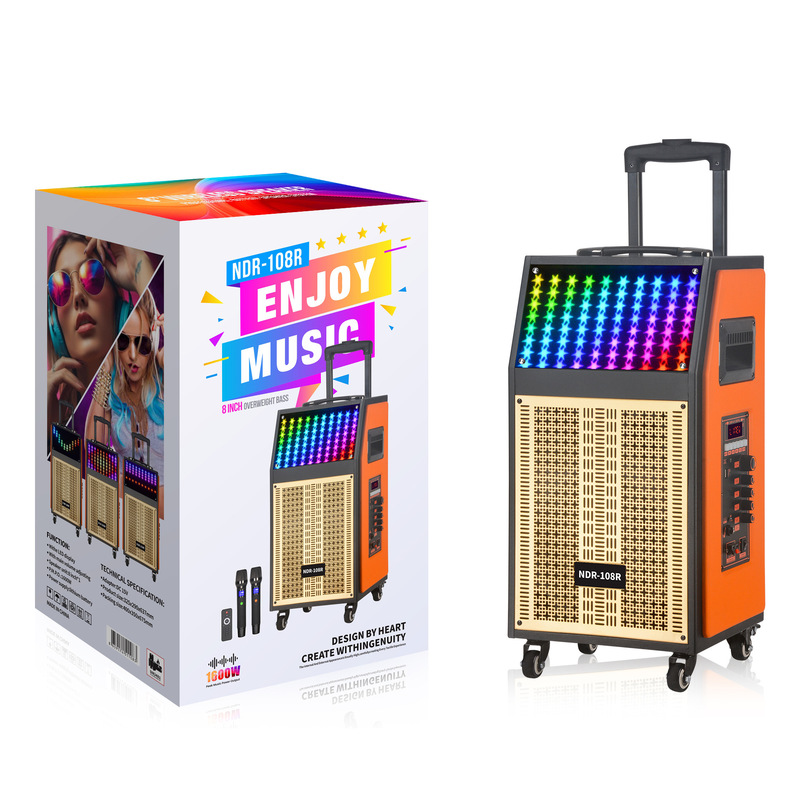 NDR Outdoor Square Dance KTV Audio 8-inch Wireless dj Bluetooth Portable Wooden USB Speaker with Microphone NDR Outdoor Square Dance KTV Audio 8-inch Wireless dj Bluetooth Portable Wooden USB Speaker with Microphone