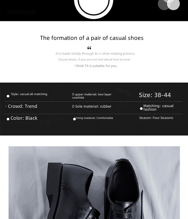 Scarpe da uomo in pelle a tre connettori, scarpe casual da lavoro, scarpe da uomo eleganti, scarpe da abito britanniche, scarpe da sposo da uomo, scarpe da sposa 8038-R_voghion.com