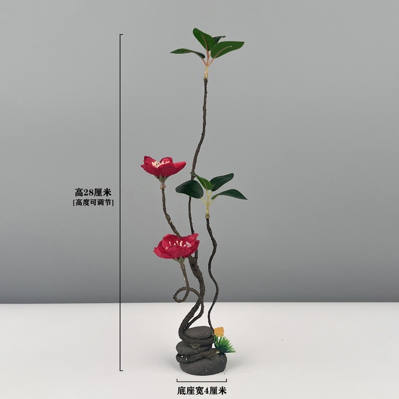 Wenpai 刺身プレート装飾料理ホテルケータリング冷菜装飾プラスチック花と植物のプレート装飾小さな装飾品|undefined