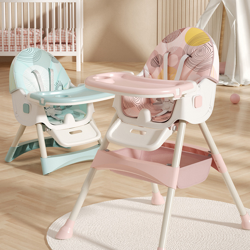 Silla de comedor para bebés multifuncional ajustable silla de comedor para bebés mesa de comedor silla portátil reclinable doméstica