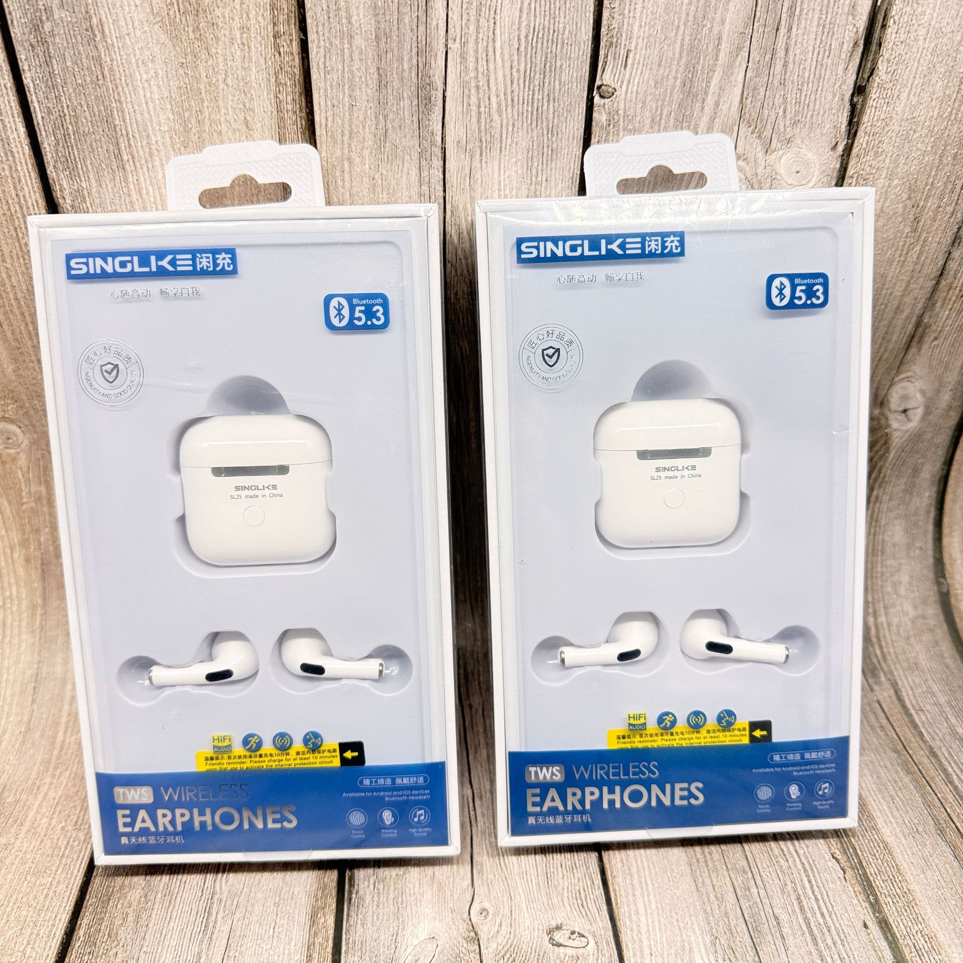 Auriculares Bluetooth, nuevos teléfonos inteligentes colgantes, auriculares Bluetooth, adecuados para teléfonos Android al por mayor